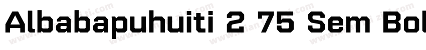 Albabapuhuiti 2 75 Sem Bold字体转换